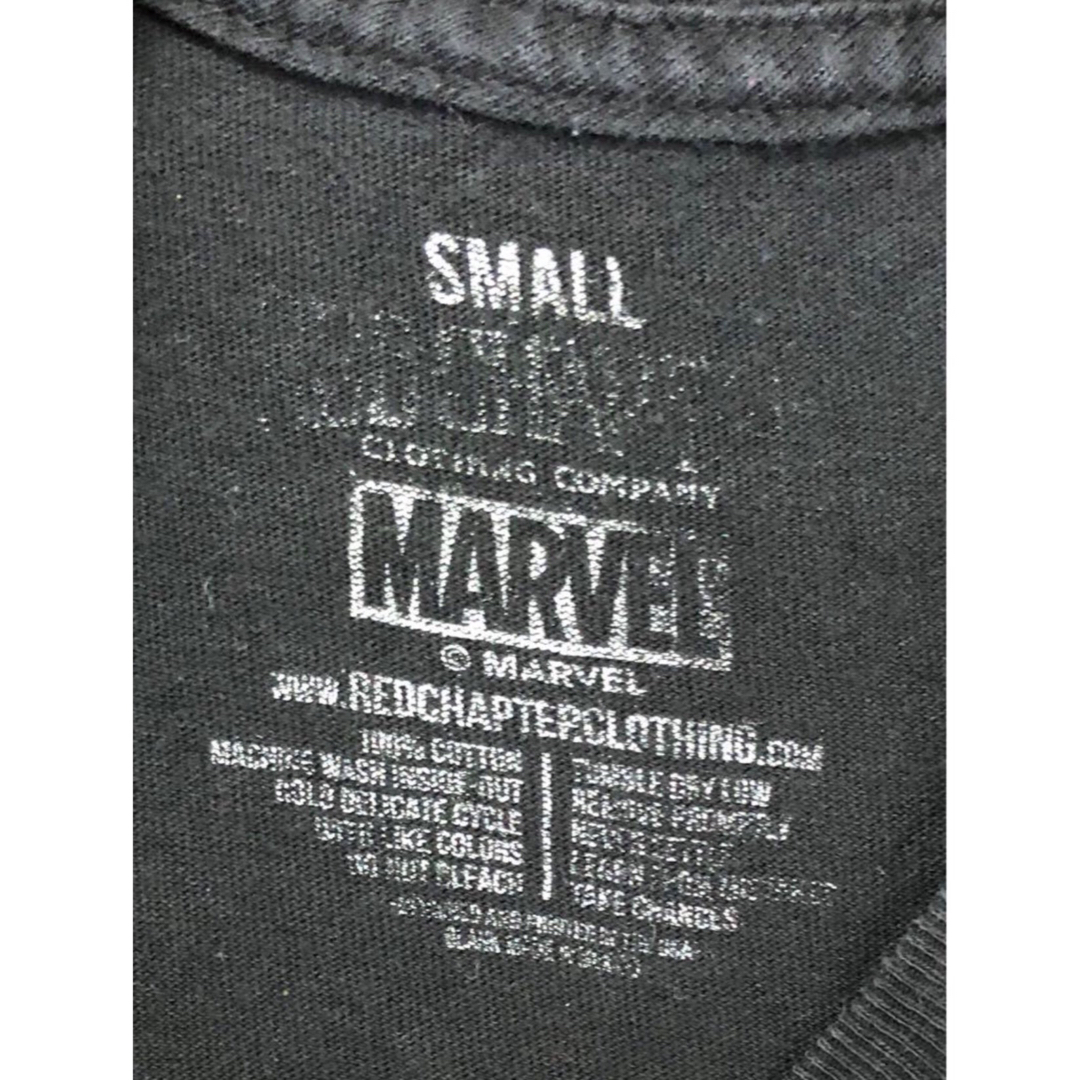 MARVEL(マーベル)のREDCHAPTER　IRON MAN　Tシャツ　S　黒　USA古着 メンズのトップス(Tシャツ/カットソー(半袖/袖なし))の商品写真