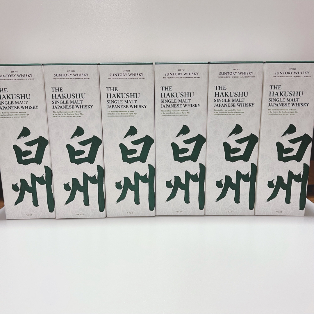 サントリー(サントリー)の新品未開封 サントリー 白州 シングルモルトウイスキー 700ml・6本 食品/飲料/酒の酒(ウイスキー)の商品写真