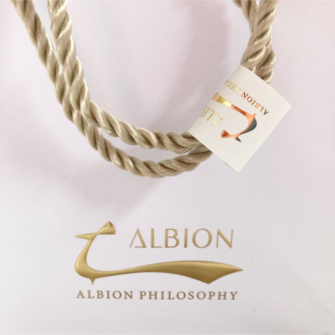 ALBION(アルビオン)のALBION アルビオン ショッパー 袋 シール リボン ギフト 3点セット レディースのバッグ(ショップ袋)の商品写真