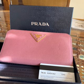 PRADA - 【今だけ値下】未使用 PRADA 二つ折り 財布 ベージュの通販 by