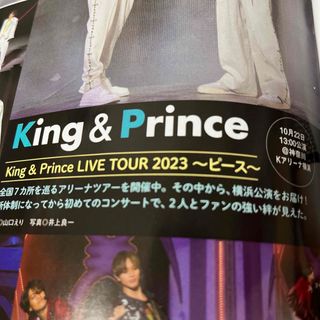 キングアンドプリンス(King & Prince)のKing & Prince TVfan (テレビファン) 2024年 1月(音楽/芸能)