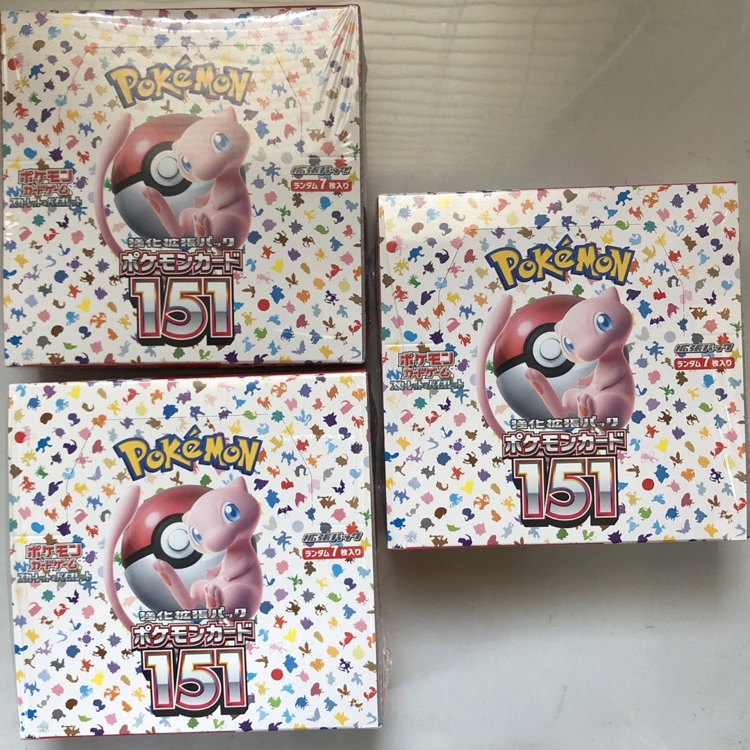 ポケモンカード151  シュリンク付き3BOXまとめ売り