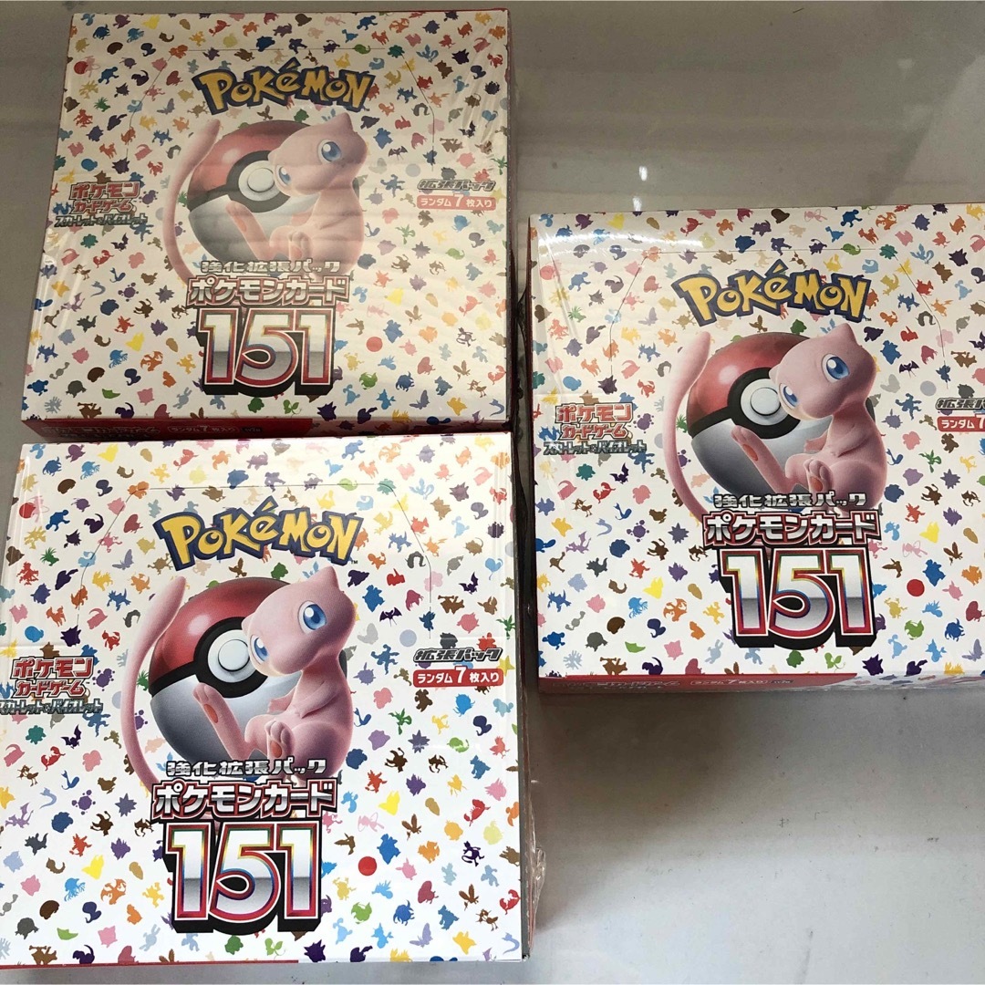 ポケモンカード151  シュリンク付き3BOXまとめ売り