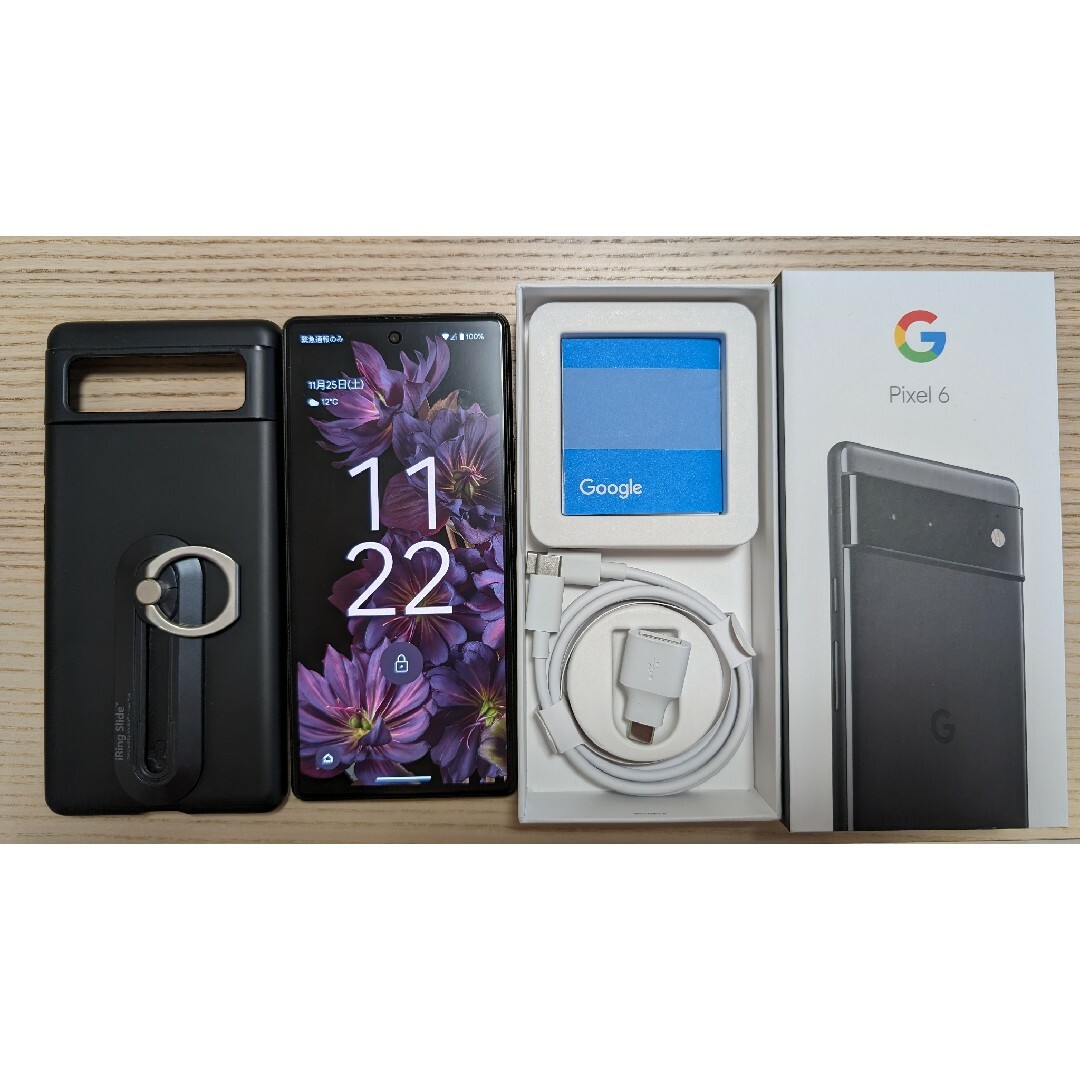 Google Pixel6 Stormy Black 256GB simフリー