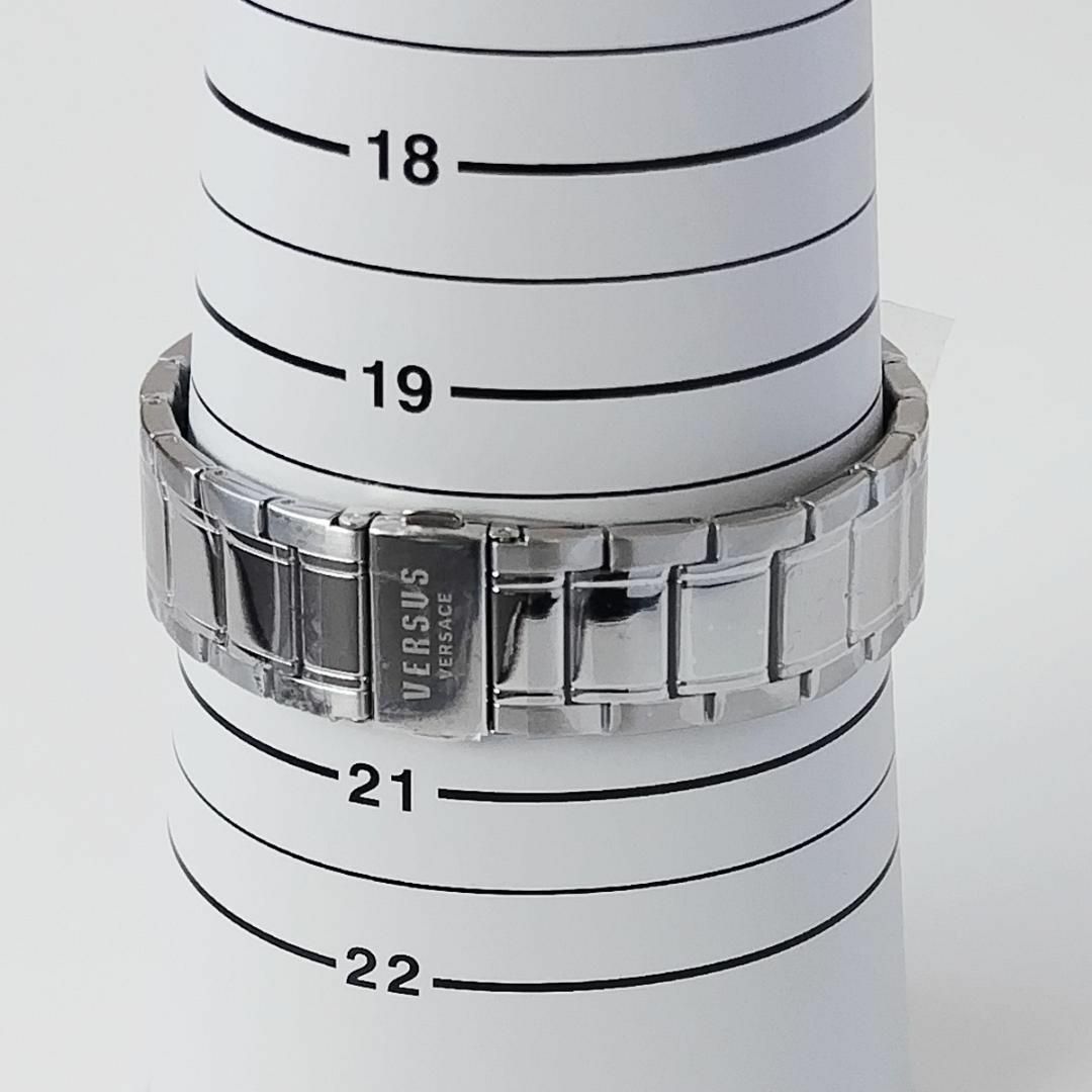 VERSUS(ヴェルサス)のシンプルVERSUS VERSACE新品メンズ腕時計シルバークォーツ黒クロノ メンズの時計(腕時計(アナログ))の商品写真