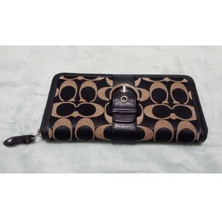 コーチ(COACH)のCOACH コーチ 長財布 ラウンドファスナー ブランドロゴ カードポケット多数(財布)