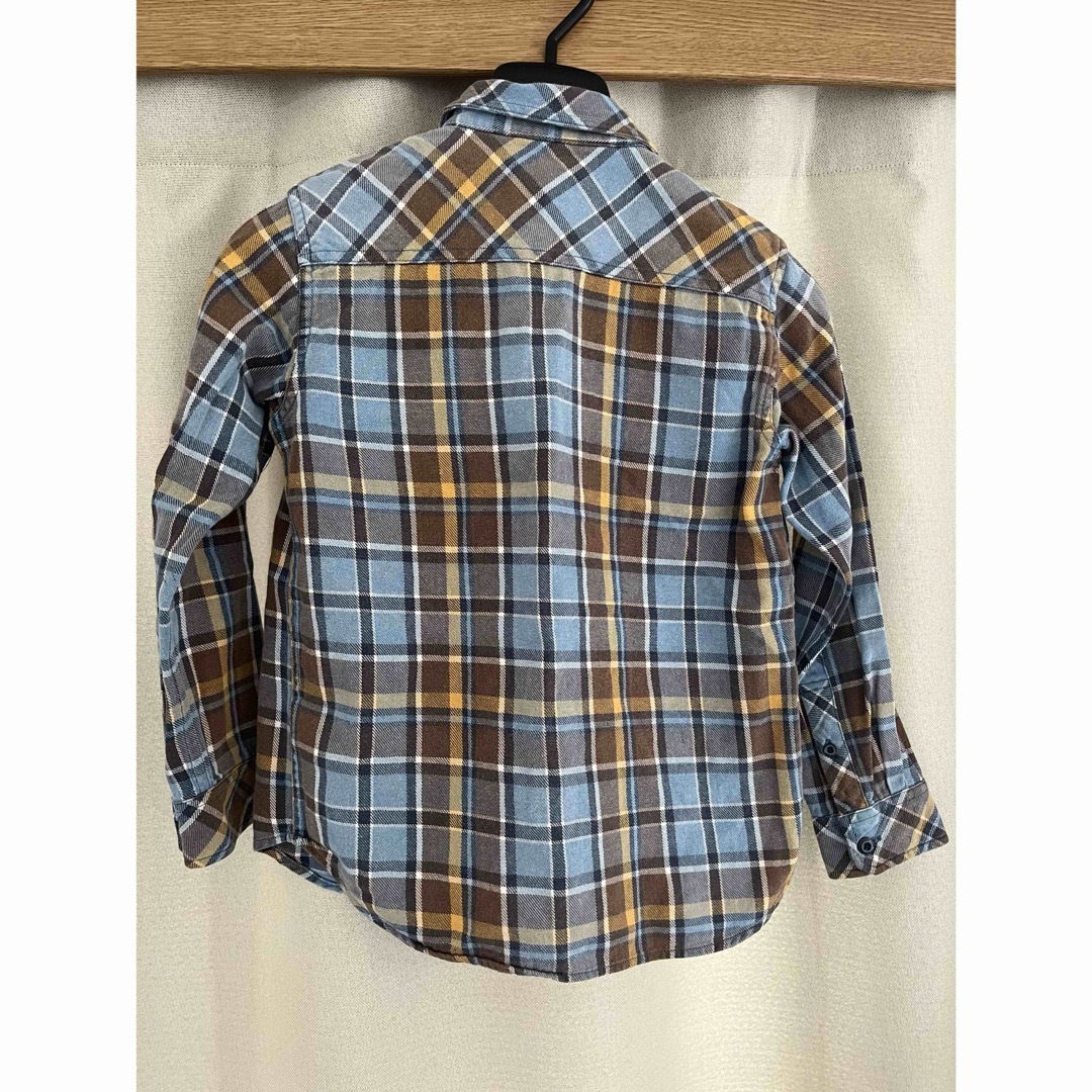 BEAMS BOY(ビームスボーイ)のBeams ブルーチェック長袖シャツ キッズ/ベビー/マタニティのキッズ服男の子用(90cm~)(ブラウス)の商品写真