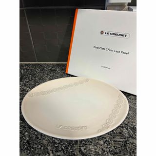 ルクルーゼ(LE CREUSET)の【新品・未使用】ル・クルーゼ　オーバルプレート　白(食器)