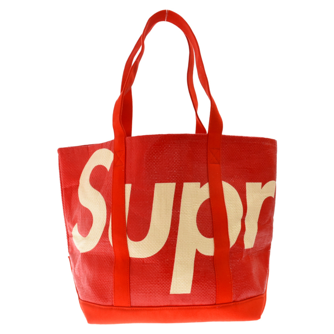 supremeラフィア トートバッグ-