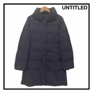 【美品】untitled 1 ネイビー ダウン