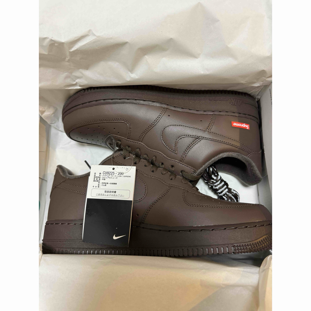 Supreme(シュプリーム)のSupreme Nike Air Force 1 Low Brown US9.5 メンズの靴/シューズ(スニーカー)の商品写真