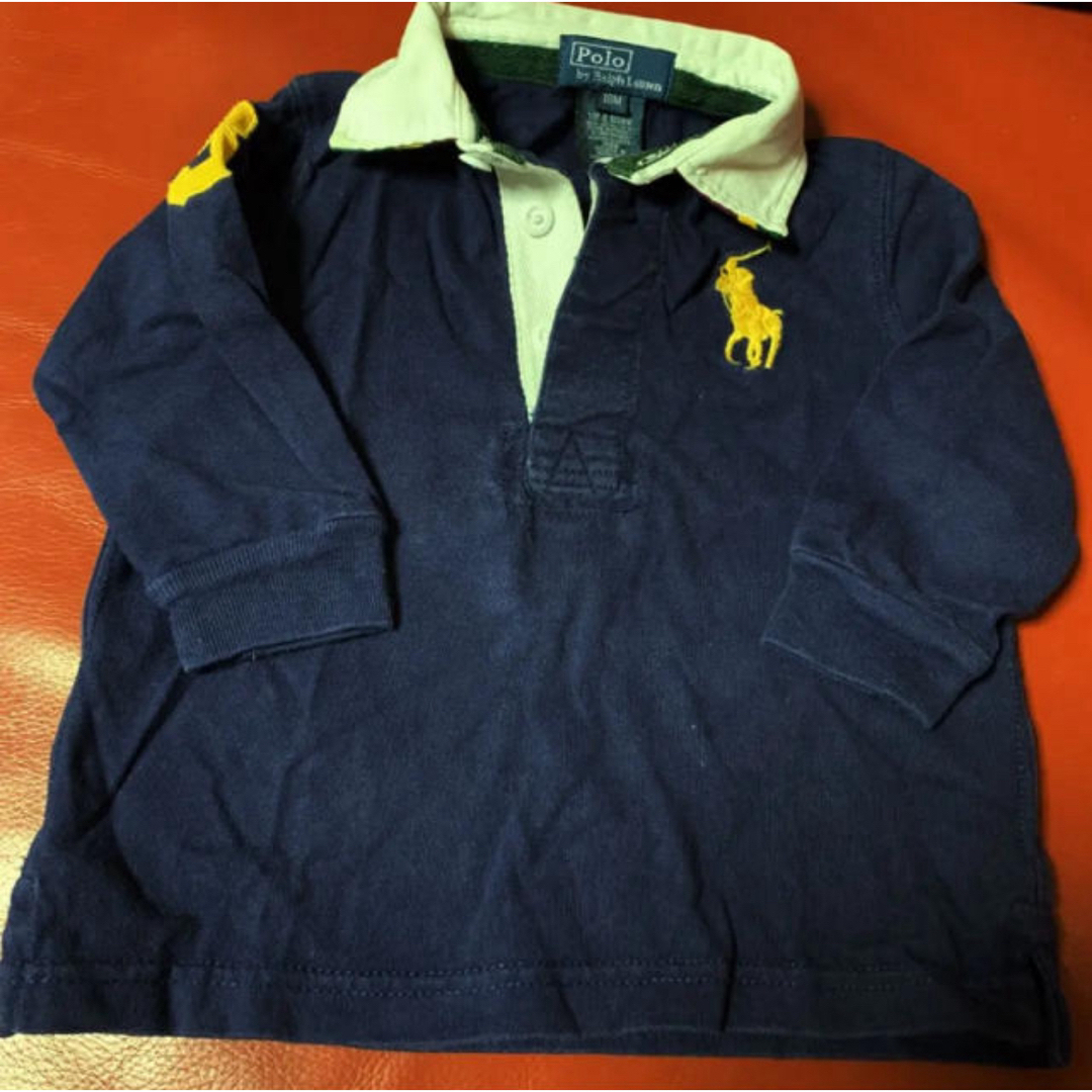 POLO RALPH LAUREN(ポロラルフローレン)の【匿名配送】ラルフローレン キッズ　ポロシャツ ロンT 80cm 90㎝　上品 キッズ/ベビー/マタニティのキッズ服男の子用(90cm~)(Tシャツ/カットソー)の商品写真