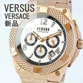 VERSUS - メタリックゴールド/ブラック新品メンズ腕時計