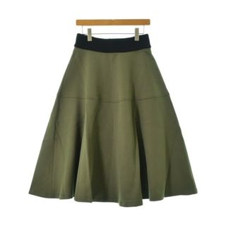 マルニ(Marni)のMARNI マルニ ロング・マキシ丈スカート 42(M位) カーキ 【古着】【中古】(ロングスカート)