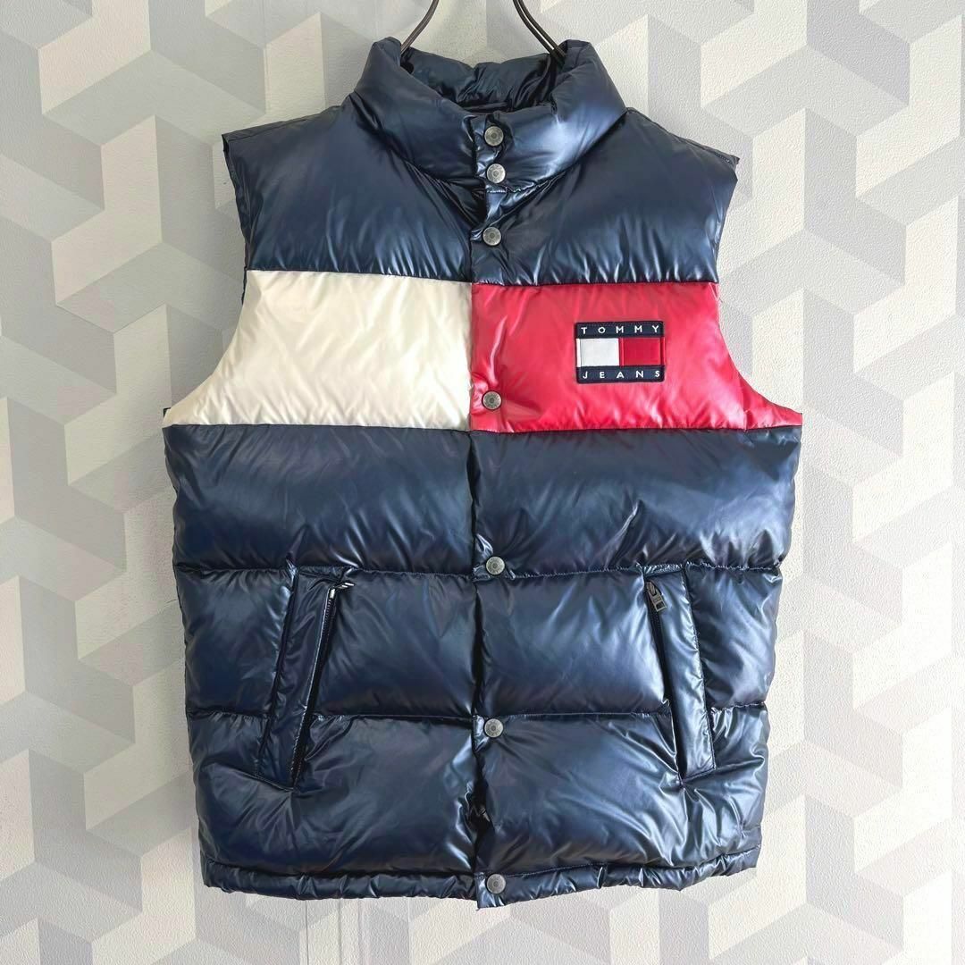 TOMMY HILFIGER - 【トミーヒルフィガー】美品 サイズL 光沢感 ダウン