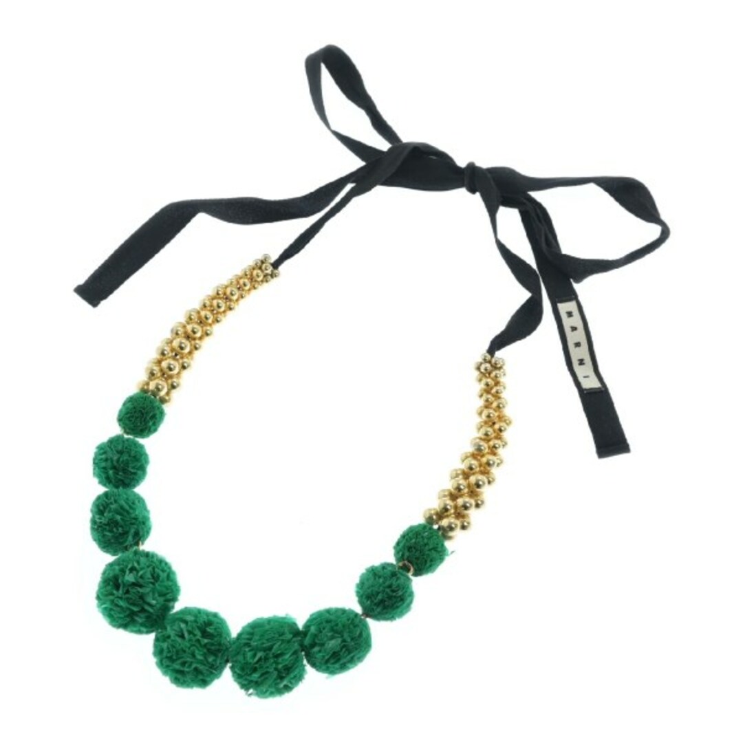 MARNI マルニ ネックレス - 緑系xゴールドx黒 【古着】【中古】 MARNI マルニ ネックレス - 緑系xゴールドx黒 【古着】【中古】