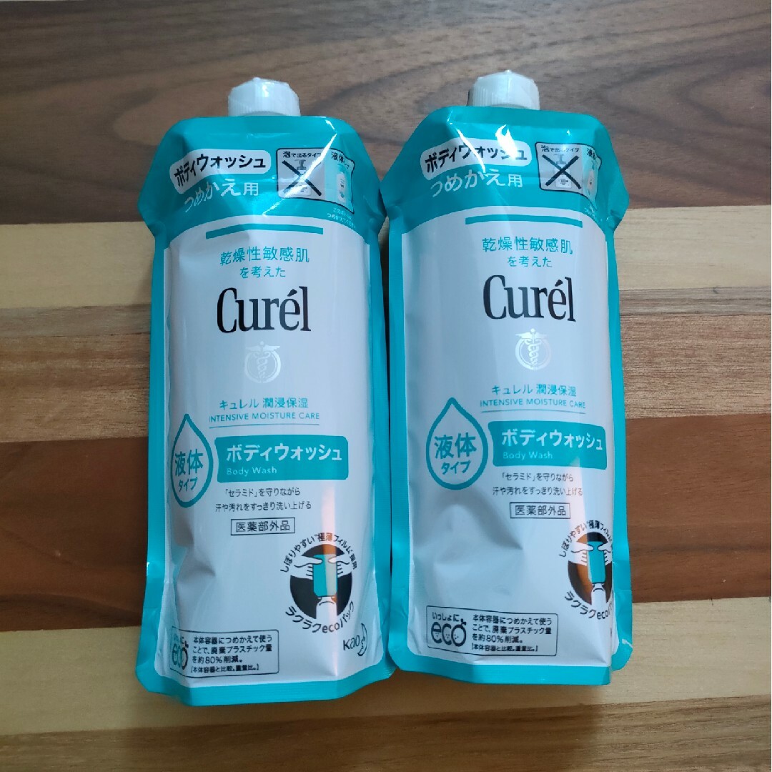 Curel(キュレル)の花王キュレル ボディウォッシュ 詰替え用 340ml 液体タイプ キュレル潤浸保 コスメ/美容のボディケア(ボディソープ/石鹸)の商品写真