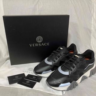 ヴェルサーチ(VERSACE)の新品 本物 正規品 VERSACE スニーカー&中古トートバッグ 2点セット(スニーカー)