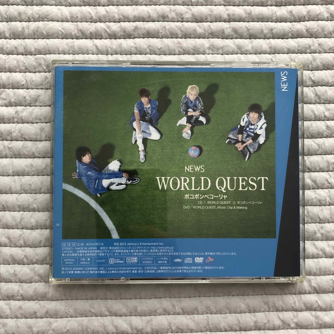 NEWS(ニュース)のNEWS   WORLD QUEST 初回 チケットの音楽(男性アイドル)の商品写真