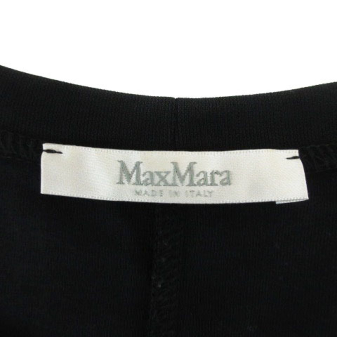 Max Mara(マックスマーラ)のマックスマーラ MAX MARA ワンピース 半袖 切替 38 ブラック レディースのワンピース(その他)の商品写真