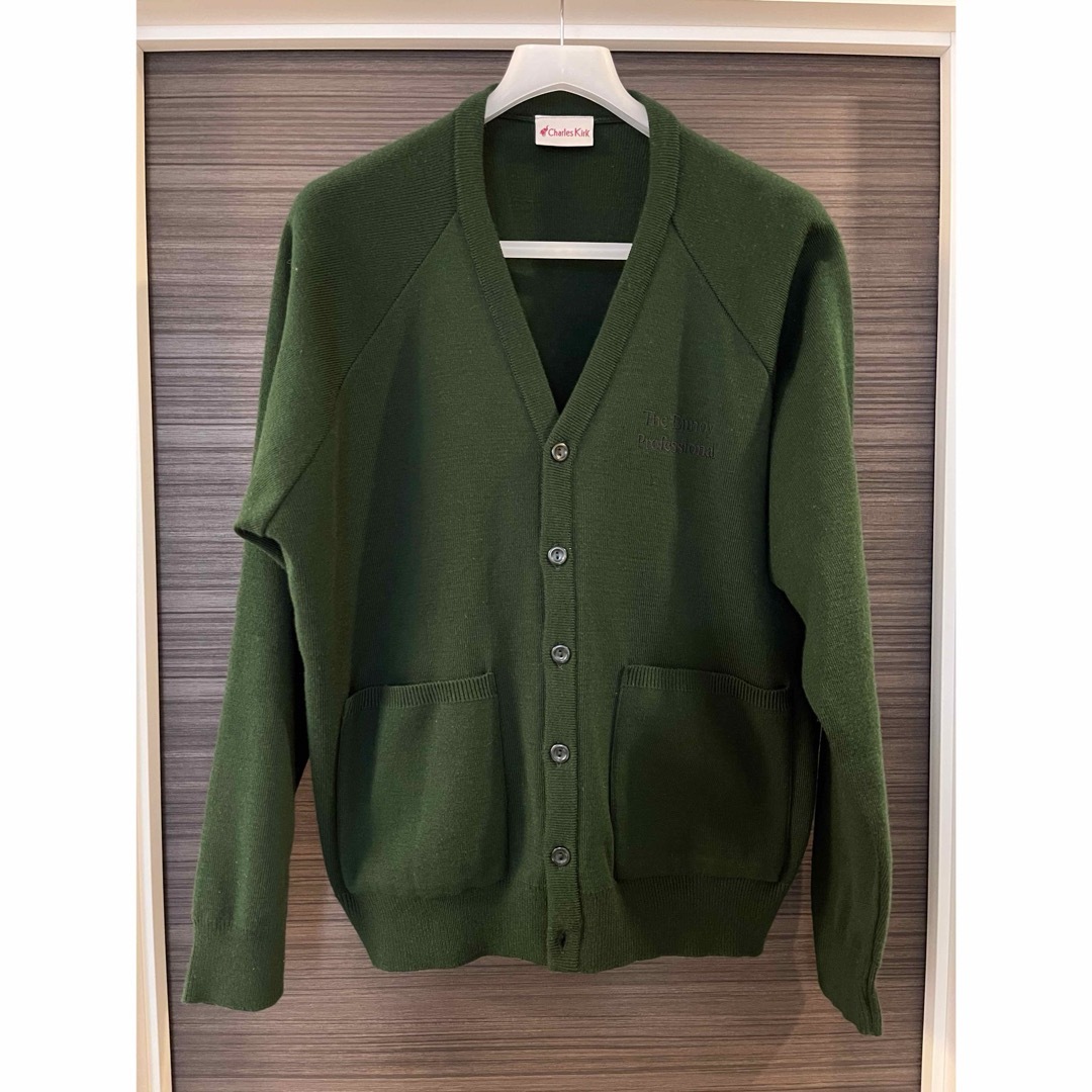 1LDK SELECT - ennoy BUTTON CARDIGAN green bottleの通販 by pepepe's