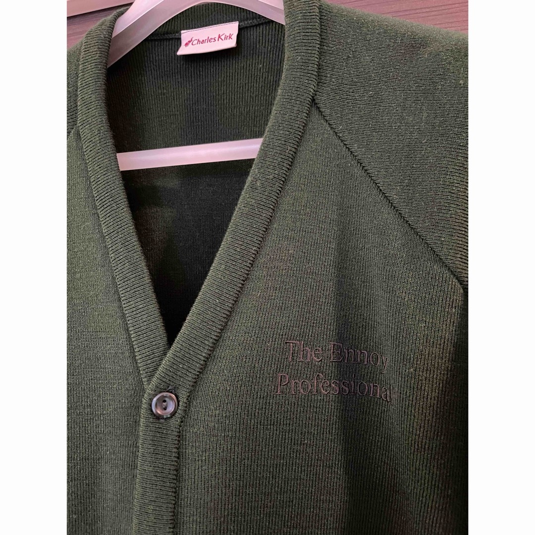 1LDK SELECT - ennoy BUTTON CARDIGAN green bottleの通販 by pepepe's
