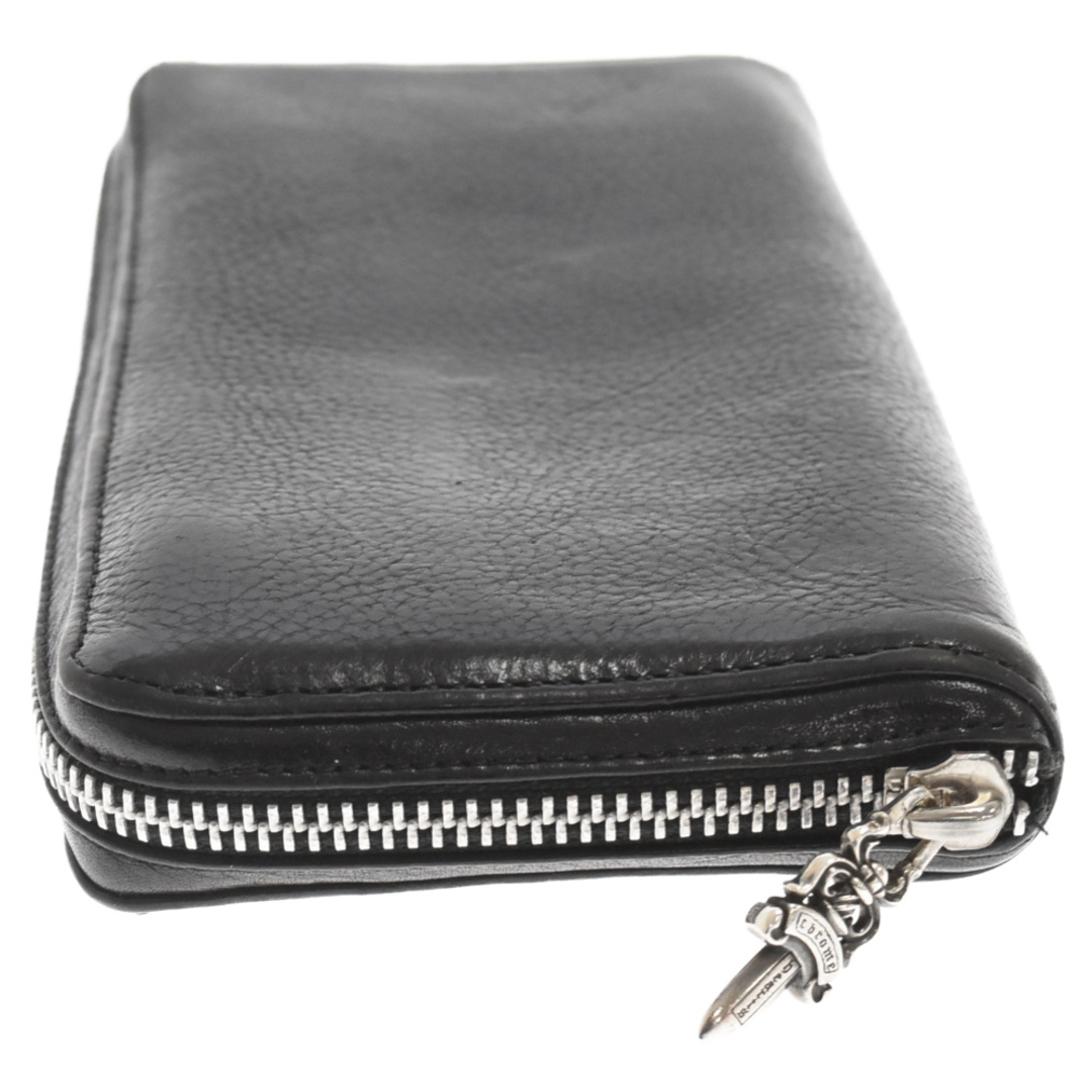 CHROME HEARTS クロムハーツ REC F ZIP PLANE ラウンドジップレザーウォレット財布 ブラック