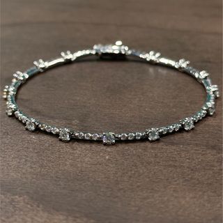 デビアス(DE BEERS)のLINE K18WG 天然ダイヤ2.00ct ブレスレット(ブレスレット/バングル)