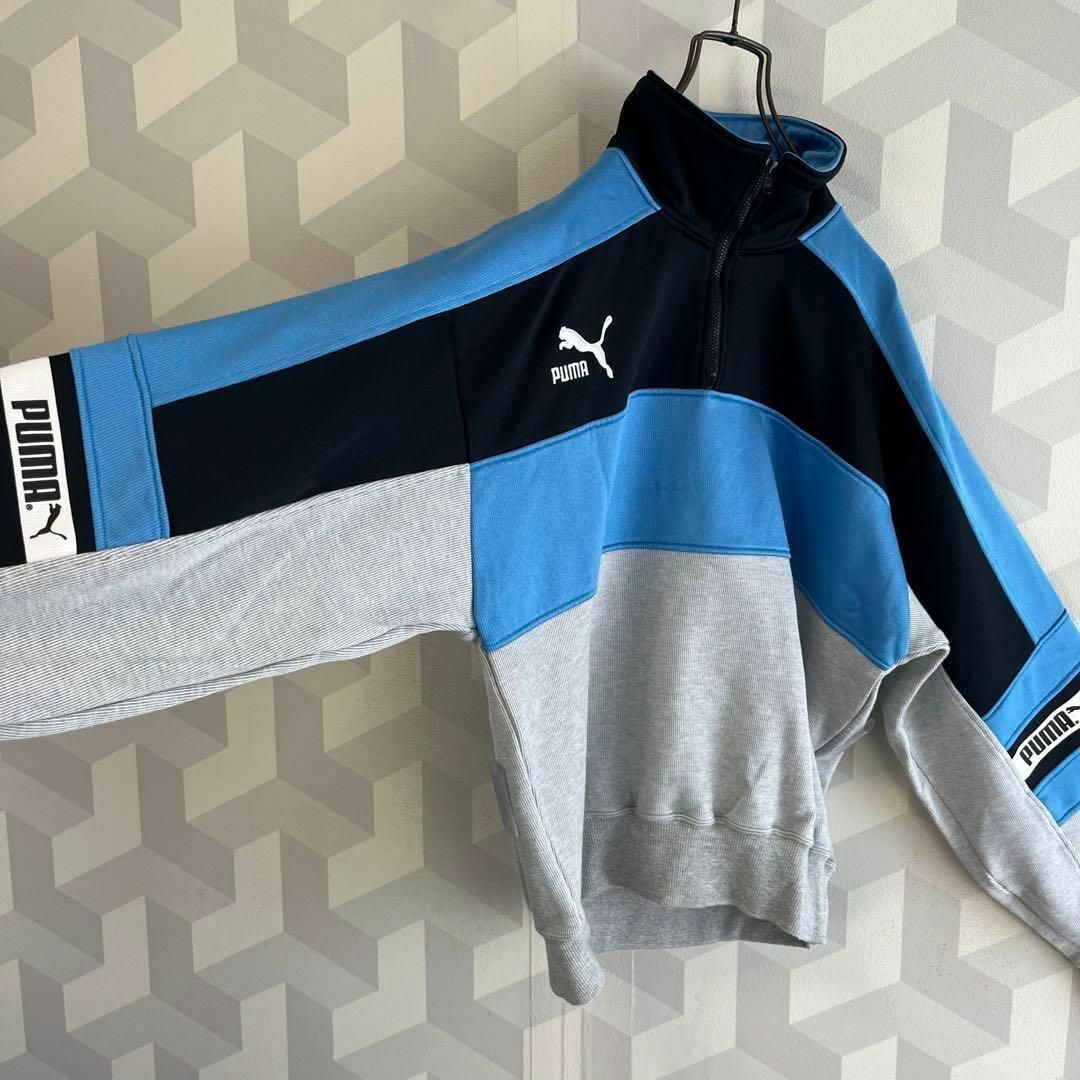 【90s PUMA】ヒットユニオン期ハーフジップ トラックジャケット プーマ
