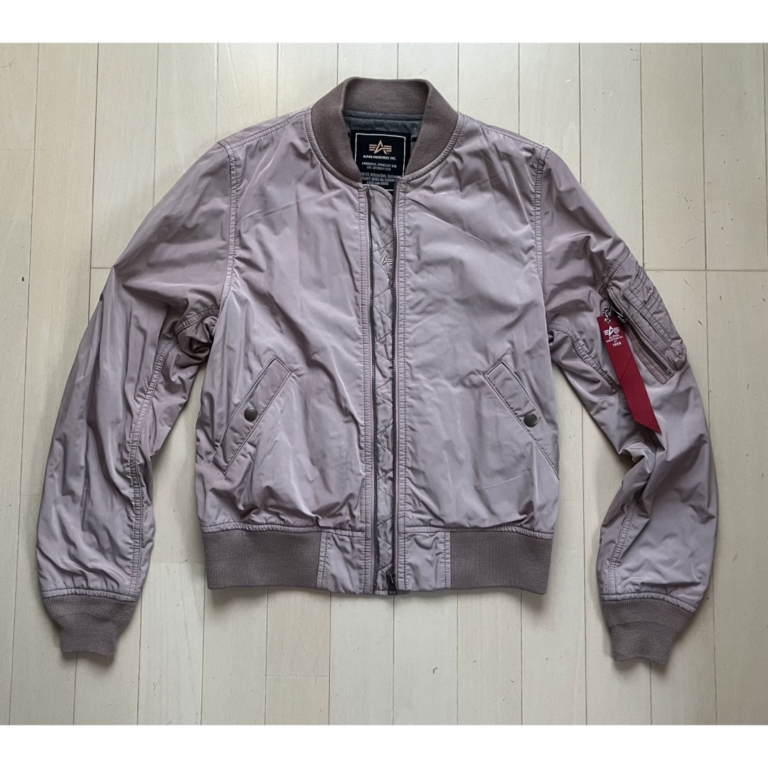 ALPHA INDUSTRIES(アルファインダストリーズ)のALPHA NYLON× SWET MA-1 SIZE L レディースのジャケット/アウター(ブルゾン)の商品写真