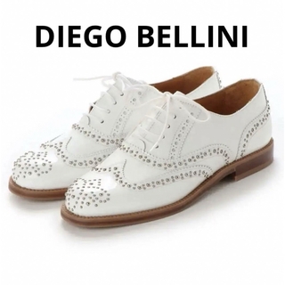 ディエゴベリーニ(DIEGO BELLINI)のDIEGO BELLINI スタッズウィングチップレースアップシューズ(ローファー/革靴)