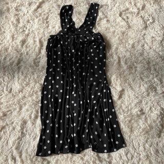 コムデギャルソンコムデギャルソン(COMME des GARCONS COMME des GARCONS)の★コムデギャルソンコムデギャルソン★吊りスカート★AD2019★ドット★水玉★(ロングスカート)