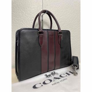 値下げ【新品】COACH コーチ ペリー ビジネストート ミッドナイトネイビー