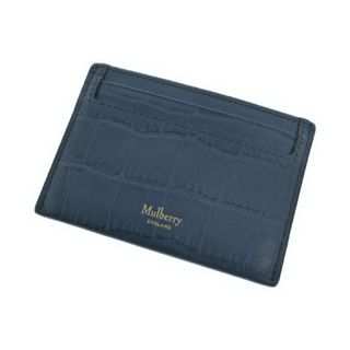 マルベリー(Mulberry)のMULBERRY マルベリー カードケース - 紺系 【古着】【中古】(名刺入れ/定期入れ)