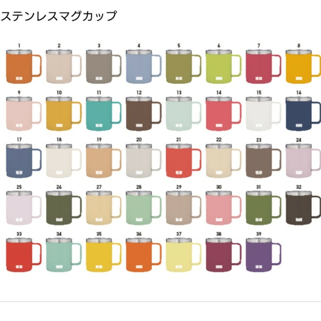 UNIQLO(ユニクロ)のユニクロ　ステンレスマグカップ　2個セット インテリア/住まい/日用品のキッチン/食器(グラス/カップ)の商品写真