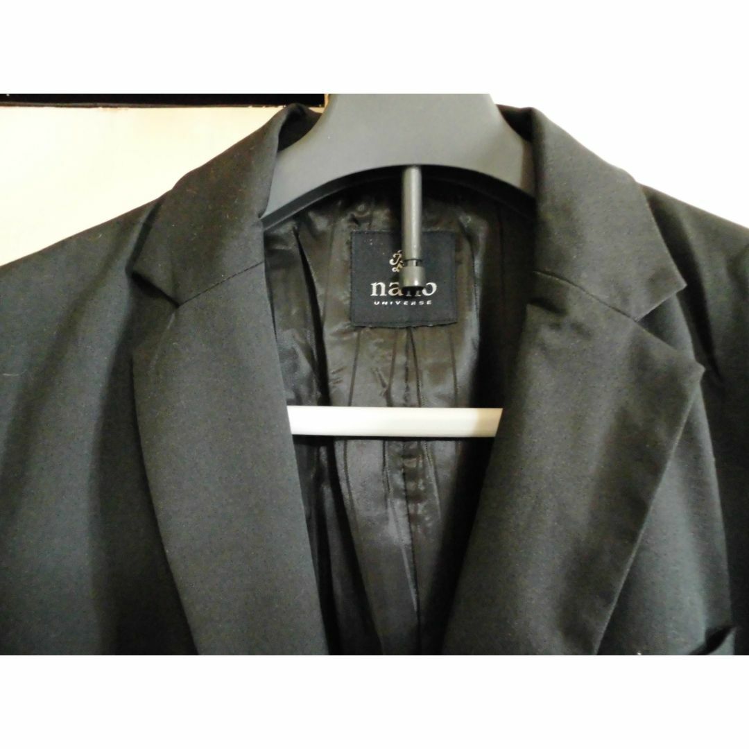 ナノユバース　チェスター　黒　ストレッチ メンズのジャケット/アウター(チェスターコート)の商品写真