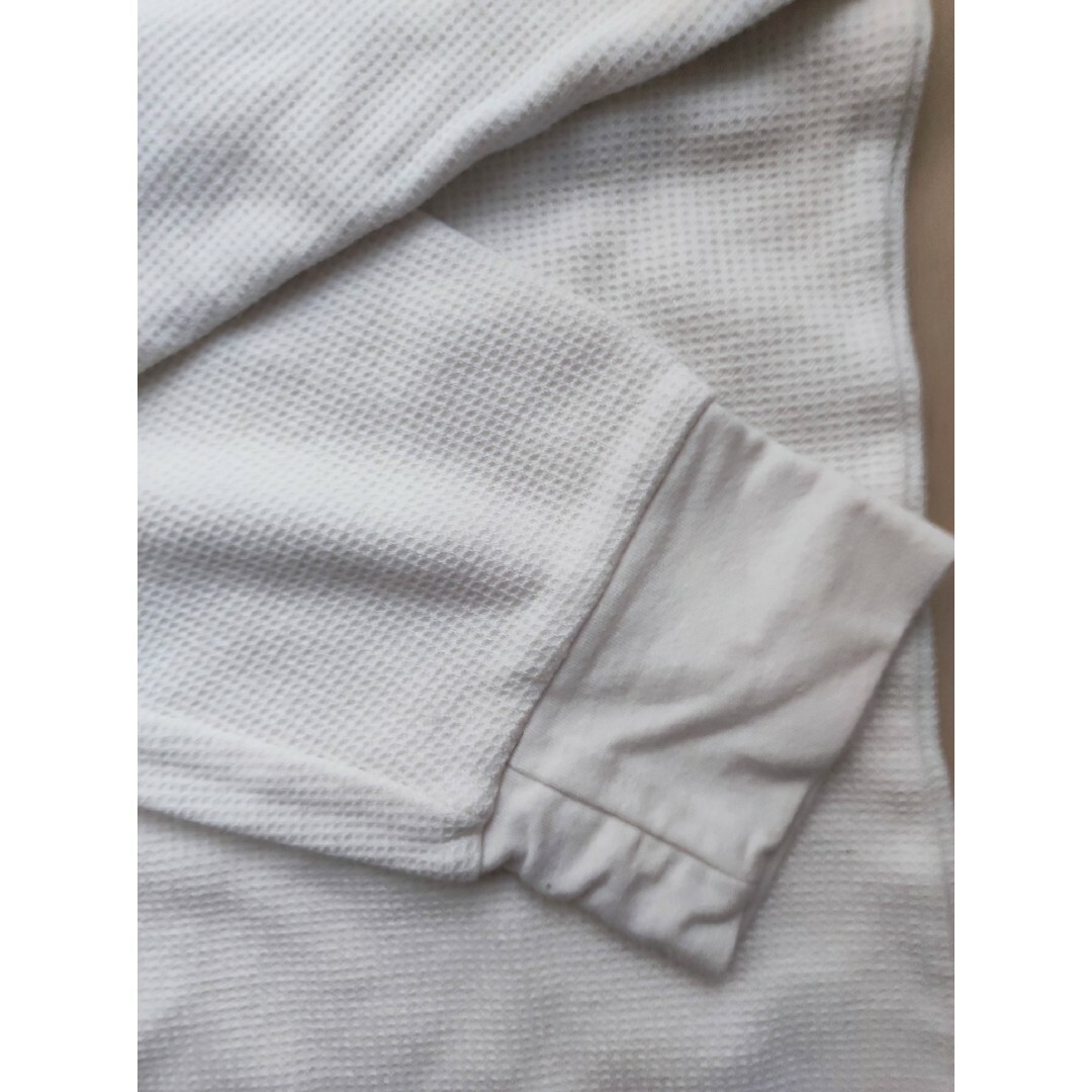 UNIQLO(ユニクロ)のヒートテックコットンワッフルクルーネックT 極暖 9分袖 メンズのトップス(Tシャツ/カットソー(七分/長袖))の商品写真