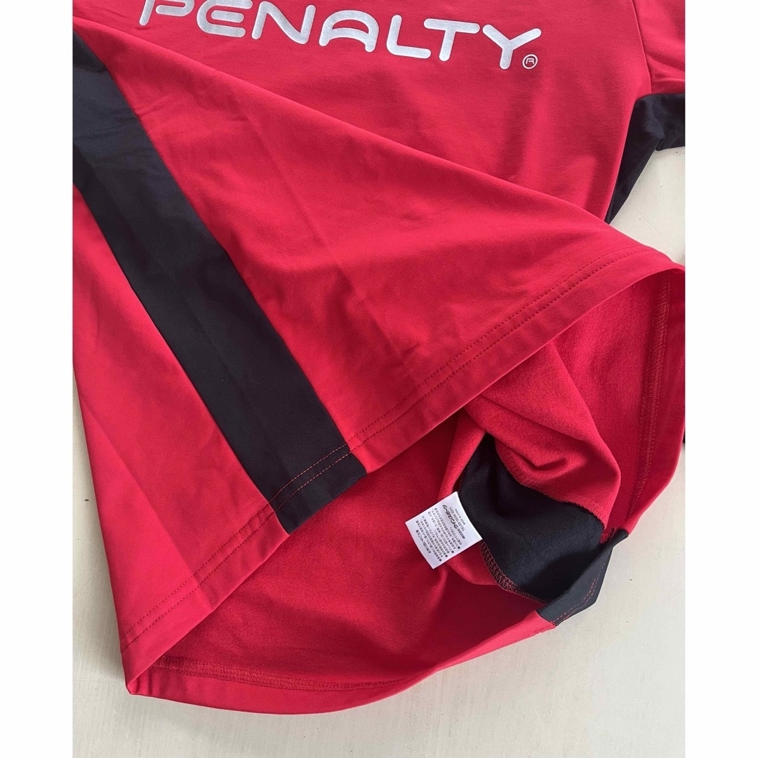 PENALTY(ペナルティ)の新品タグ付き　140cm PENALTY裏起毛　セットアップ　レッド スポーツ/アウトドアのサッカー/フットサル(ウェア)の商品写真