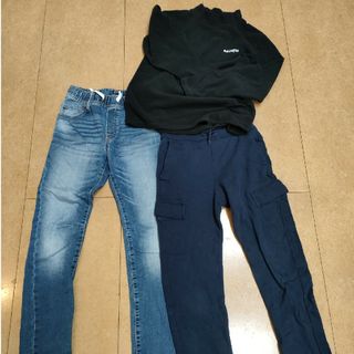 ギャップ(GAP)のGAP　パンツ2枚組　KEAPA　フリースシャツ　160cm(パンツ/スパッツ)