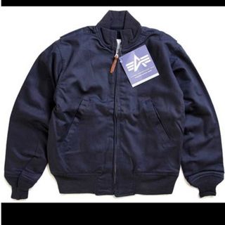 アルファインダストリーズ(ALPHA INDUSTRIES)のデッドストック　USA製 ALPHAアルファ タンカースジャケット 紺 38R(ブルゾン)