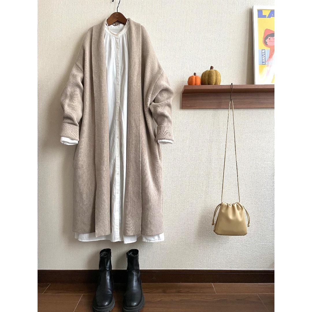 【TimeSale】IENAイエナ★ウールカシミヤニットガウンコート