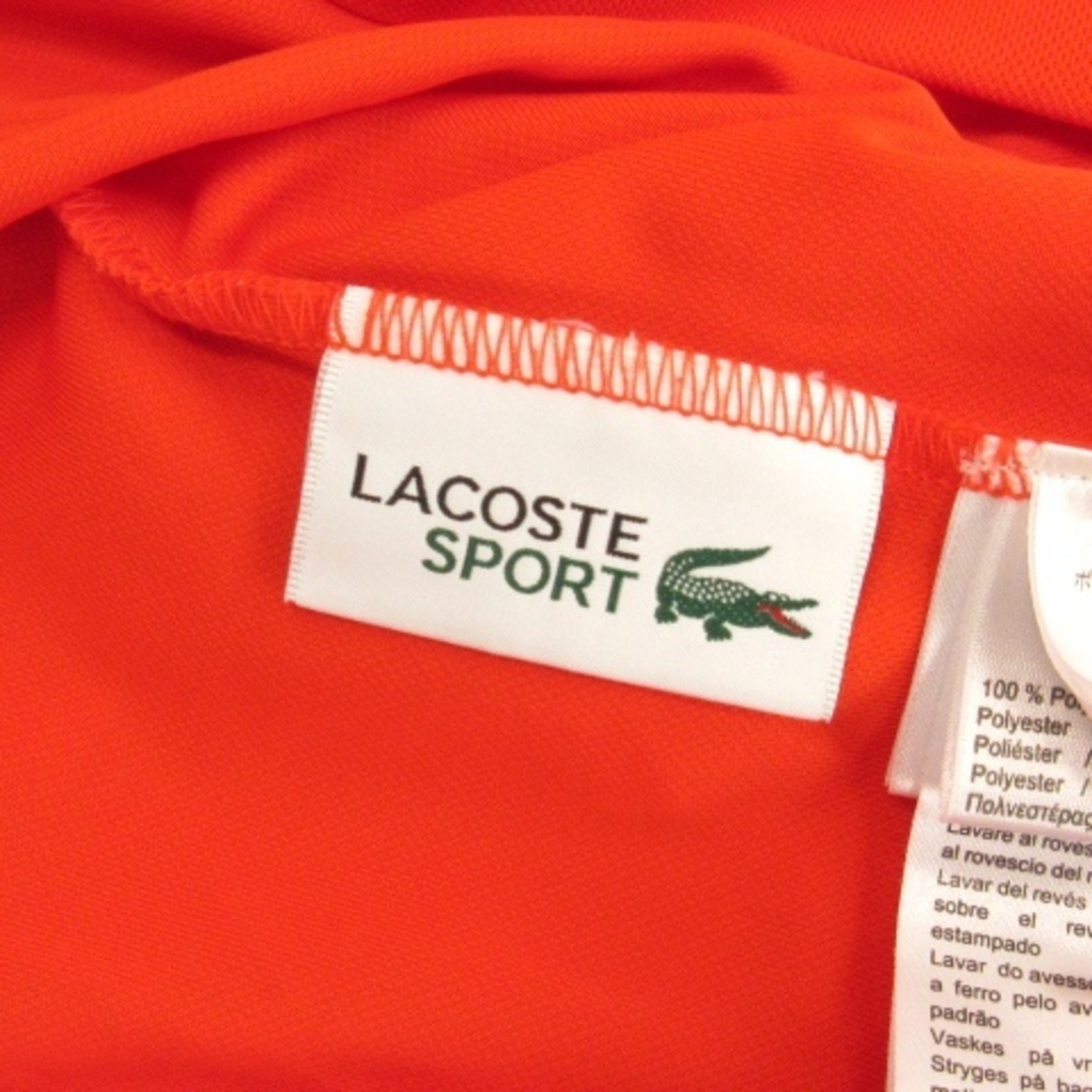 LACOSTE(ラコステ)のラコステSPORT ポロシャツ 半袖 DH9631L オレンジ M スポーツ/アウトドアのゴルフ(ウエア)の商品写真