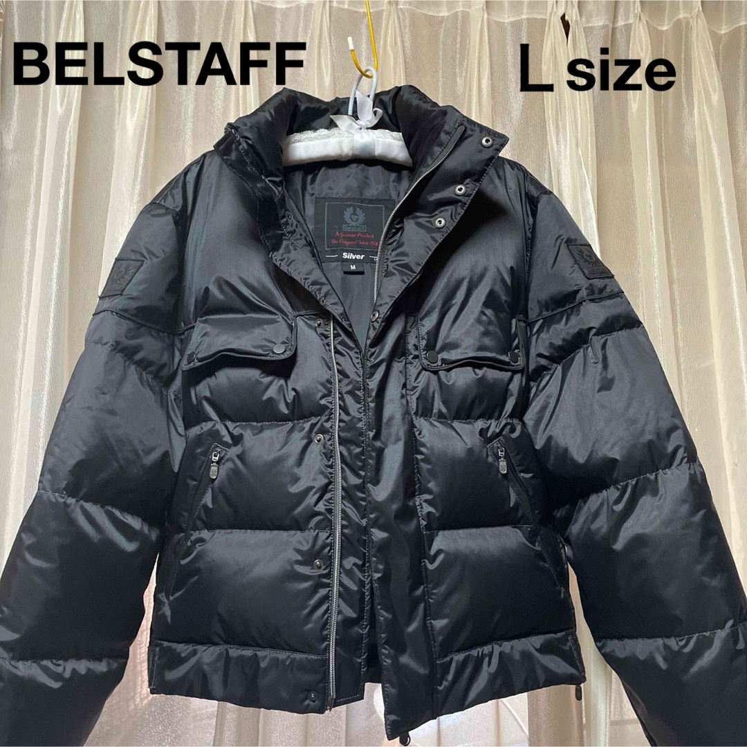 BELSTAFF(ベルスタッフ)のベルスタッフ　 ダウンジャケット   ライダース　 ブラック　Ｌサイズ メンズのジャケット/アウター(ダウンジャケット)の商品写真