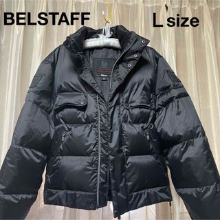 ベルスタッフ(BELSTAFF)のベルスタッフ　 ダウンジャケット   ライダース　 ブラック　Ｌサイズ(ダウンジャケット)