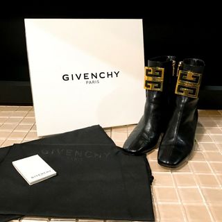 GIVENCHY - 超美品○GIVENCHY チェーンブーツ 38.5 25.5cm 黒の通販 by