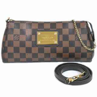 ルイヴィトン(LOUIS VUITTON)の本物 ルイヴィトン LOUIS VUITTON LV エヴァ ダミエ エベヌ 2WAY ショルダーバッグ ハンドバッグ ポシェット ブラウン N55213 Eva ビトン バッグ 中古(ショルダーバッグ)