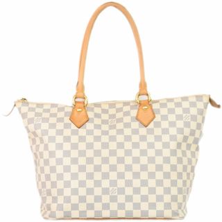 ルイヴィトン(LOUIS VUITTON)の本物 ルイヴィトン LOUIS VUITTON LV サレヤ MM ダミエ アズール トートバッグ ハンドバッグ ホワイト N51185 Saleya ビトン バッグ 中古(トートバッグ)