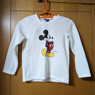 ディズニー(Disney)の110cmミッキー裏起毛トレーナー(Tシャツ/カットソー)