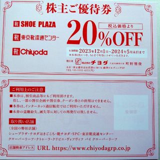 チヨダ 株主優待券 2枚  東京靴流通センター SHOE PLAZA(ショッピング)
