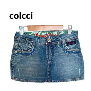 コルチ(Colcci)の新品未使用 colcci コルチ デニムミニスカート 5ポケット ダメージ 34(ミニスカート)